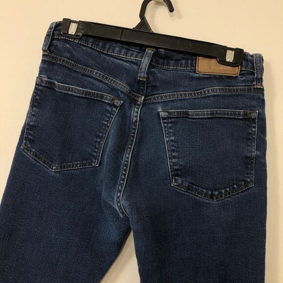 J.Crew Dark Wash Slim Straight Jeans W30 L30 Mide Rise Stretch Quiet Luxury - Picture 5 of 11